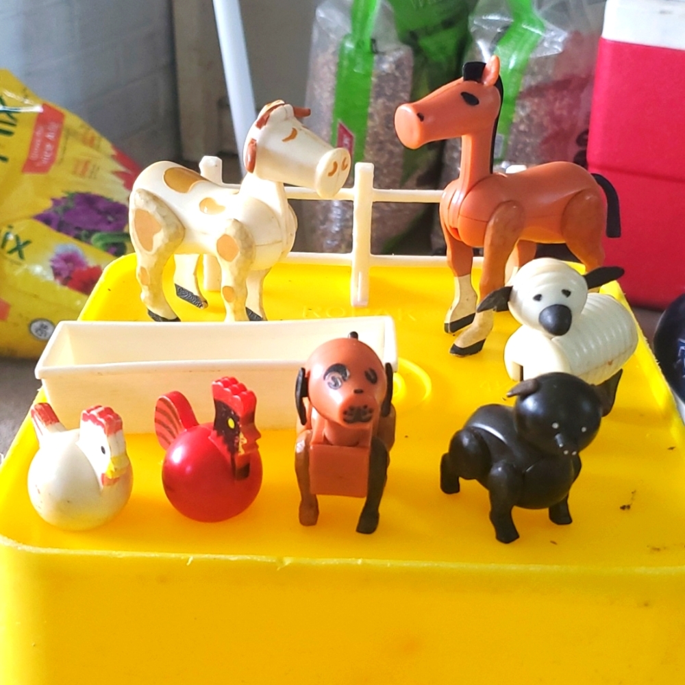 Vintage Fisher price farm animal set